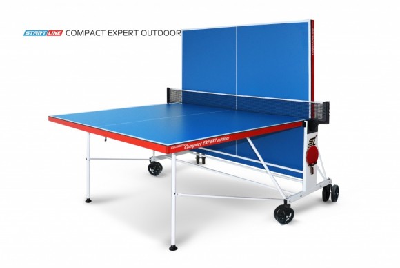 картинка Стол для настольного тенниса START LINE Compact Expert Outdoor 6 blue, всепогодный от магазина Лазалка