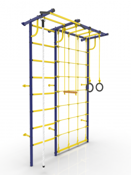 Шведская стенка Роки с рукоходом (ультрамарин)
