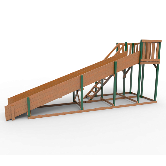 Детская площадка - деревянная горка Пикник "Зима №3" Форест