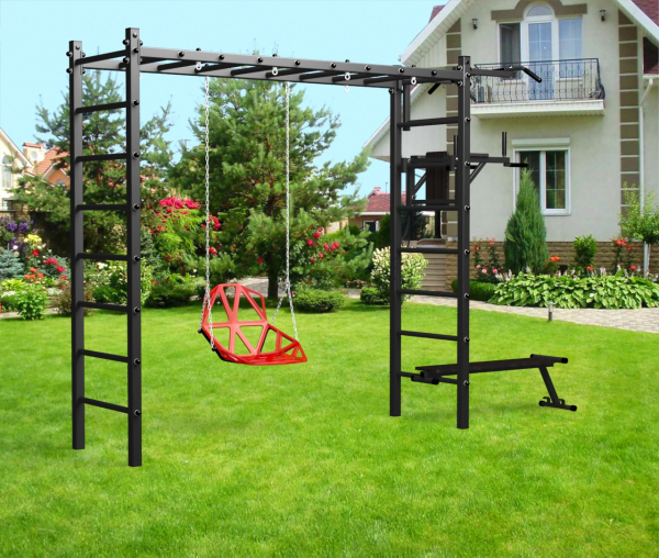 картинка Уличная шведская стенка Sv Sport рукоход У541 (Турник/Брусья/Скамья/Со спинкой) от магазина Лазалка