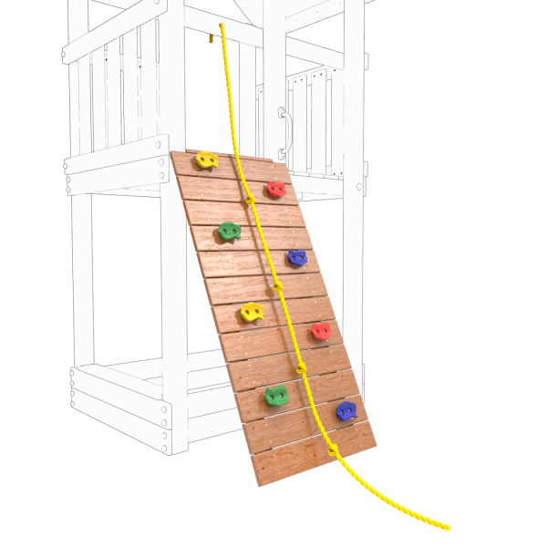 Скалодром малый с канатом для ДИП Пикник