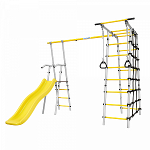 Детский спортивный комплекс для дачи ROMANA Богатырь (желтый/серый)