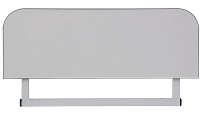 Комплект растущая парта-трансформер Polini Kids City D2 с боковой приставкой, 140х55 см (белый-серый)