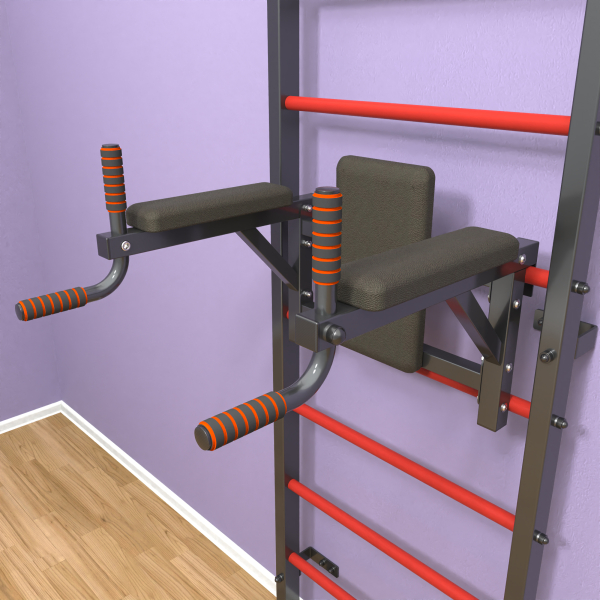 Шведская стенка «LittleSport» Graphite Pull-Up 2.0 красные ступени