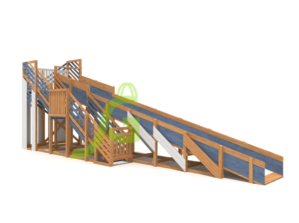 Зимняя горка "IgraGrad Snow Fox", скат 10 м мод.4