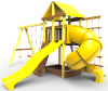 картинка Детская игровая площадка Пикник  "Элит" с винтовой трубой (желтый) от магазина Лазалка