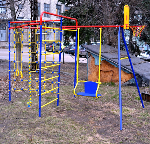 Детский спортивный комплекс для дачи Пионер "Стрела-01" ТК2 пластик