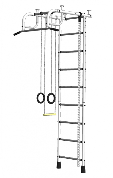 Детский спортивный комплекс ДСК   "Пионер-1"  (белый-серый)