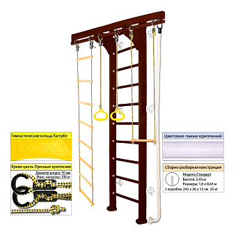 картинка Шведская стенка Kampfer Wooden Ladder (wall) от магазина БэбиСпорт