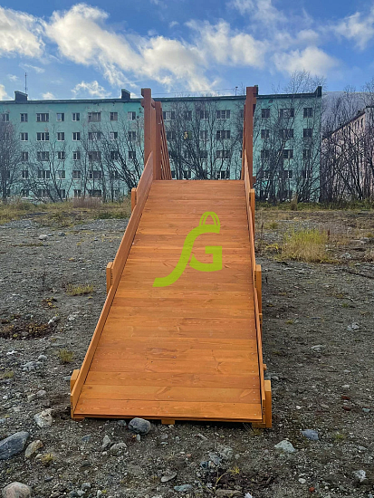 Зимняя горка "IgraGrad Snow Fox Start", скат 4 м