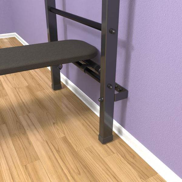 картинка Шведская стенка «LittleSport» Graphite Pull-Up 3.0 черные ступени от магазина Лазалка